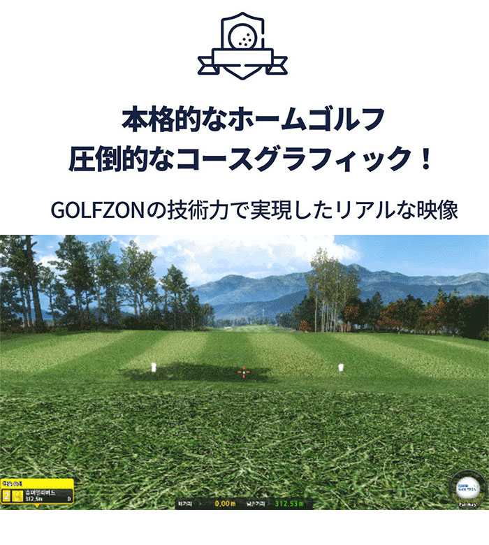 古典 GOLFZON WAVE PLAY 家庭用 ゴルフシミュレーター ゴルフゾン