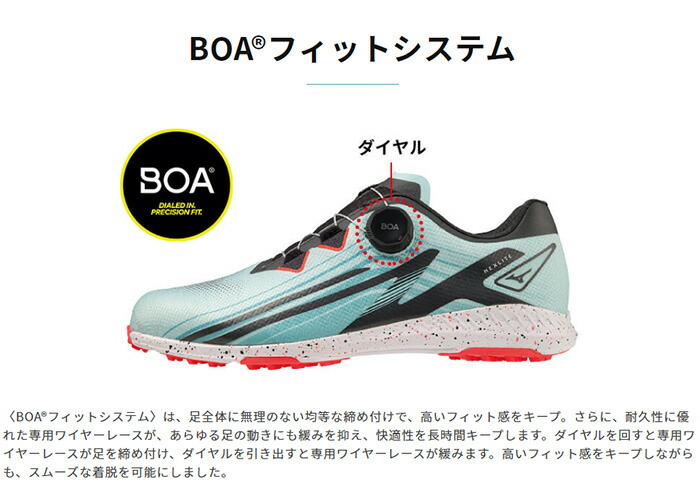 MIZUNO（ミズノ） ゴルフシューズ ネクスライトゼロ ボア メンズ