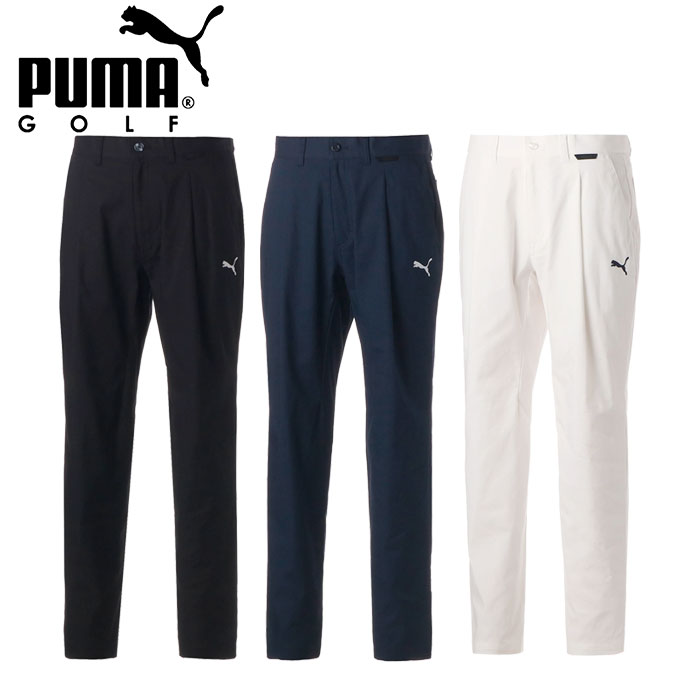 希少ネオンイエロー】PUMA メンズ ストレッチ スリム テーパード