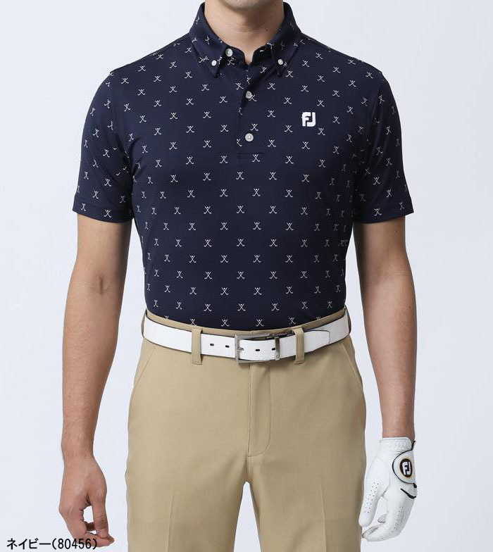 ポロ FootJoy フットジョイ 半袖 ポロシャツ ボタンダウンシャツ