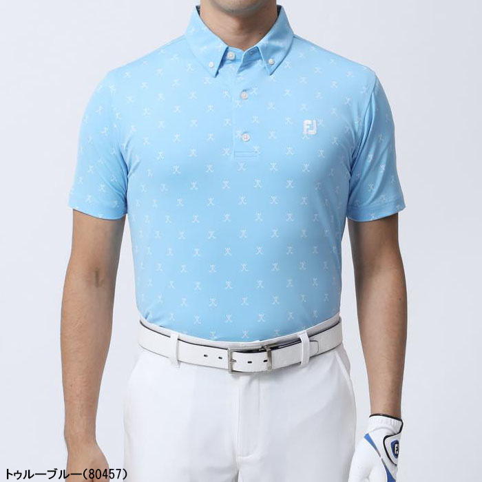 FootJoy フットジョイ 半袖 ポロシャツ ボタンダウンシャツ