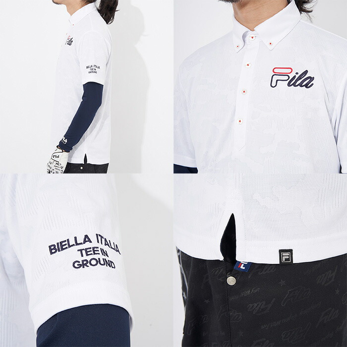 FILA 在庫処分 フィラ ゴルフ 半袖 ポロシャツ + 長袖 インナー