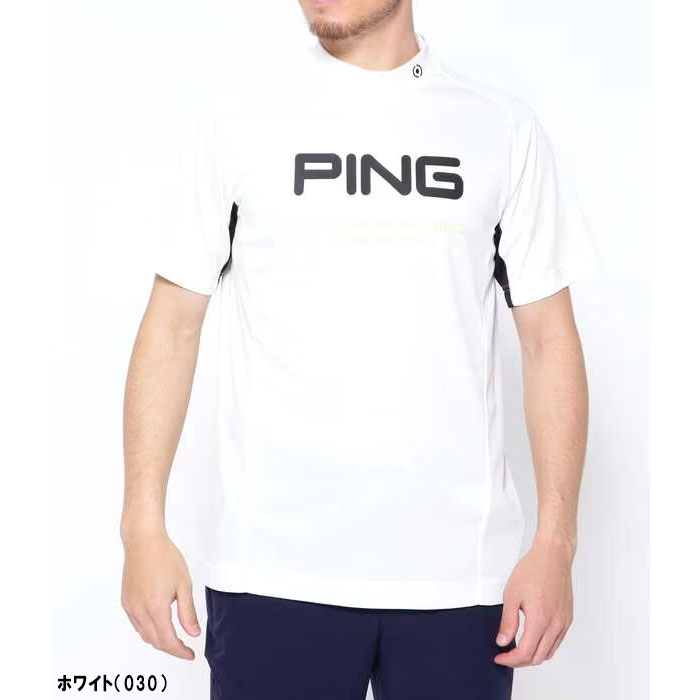 PING ピン ゴルフ 持続冷感 ジャージ 半袖 ハイネック
