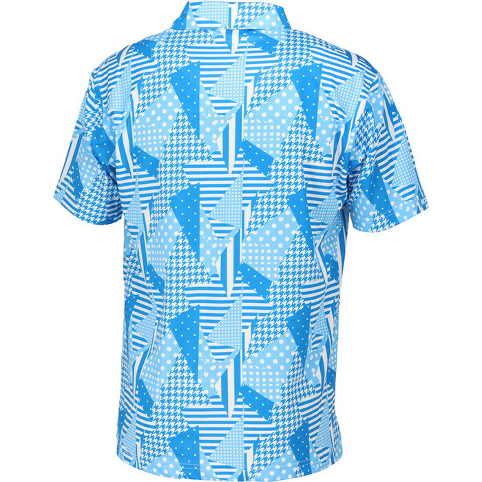 NCAA 在庫処分 NCAA GOLF 半袖 ポロシャツ メンズ NG1010 幾何学柄