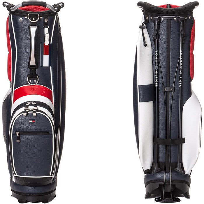トミーヒルフィガー スタンドキャディバッグ 9型 軽量 TOMMY HILFIGER GOLF トミーヒルフィガー ゴルフ キャディバッグ