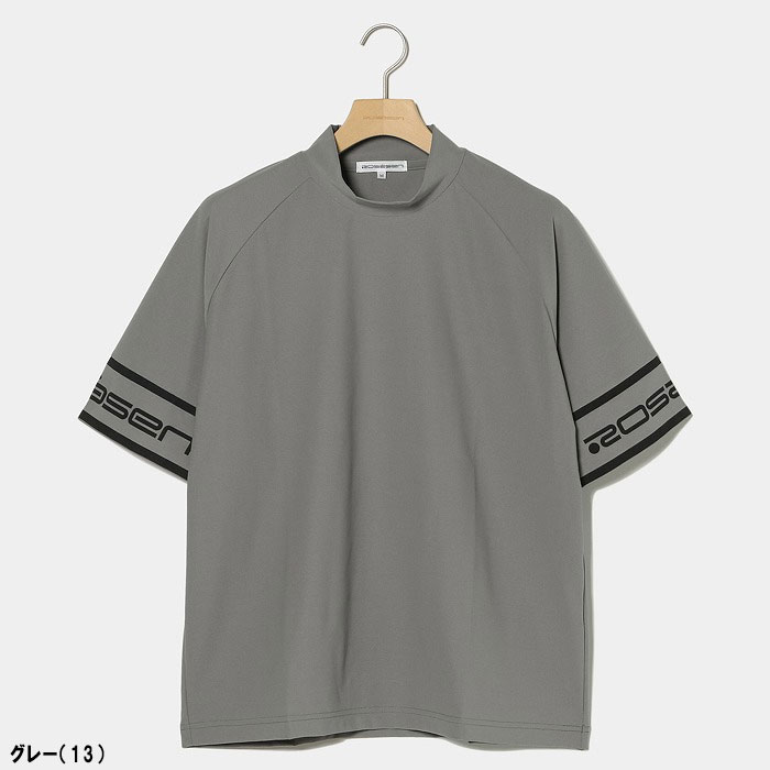 ロサーセン A-Line モックネック ロゴ Tシャツ 047-28443 ゴルフウェア｜puresuto｜02