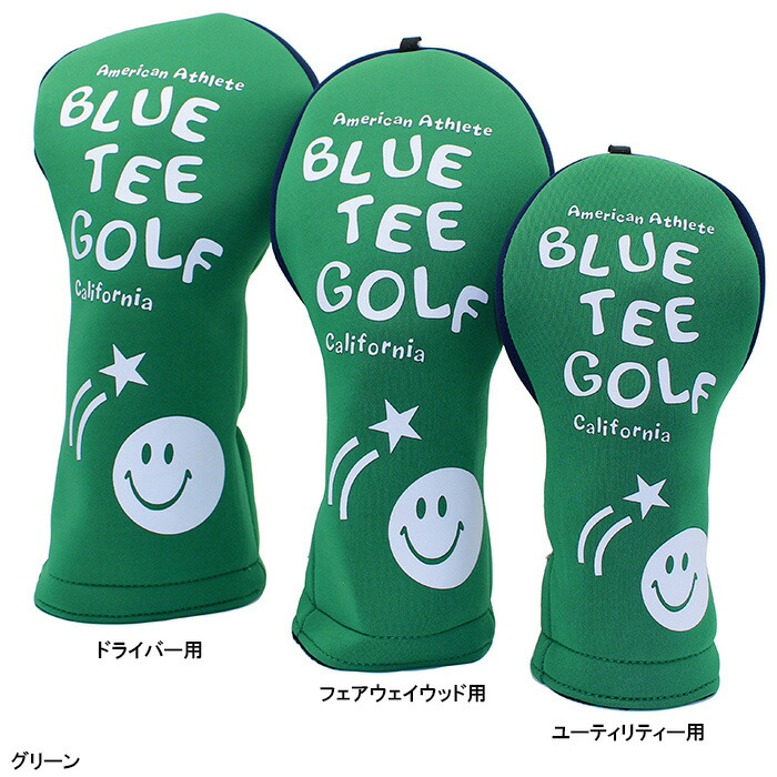 coco 中古 ブルーティーゴルフ BLUE TEE GOLF ヘッドカバー ホワイト 3点セット サンタ ドライバー/フェアウェイ/パター 楽天市場】ブルーティーゴルフ ストレッチスマイルヘッドカバー