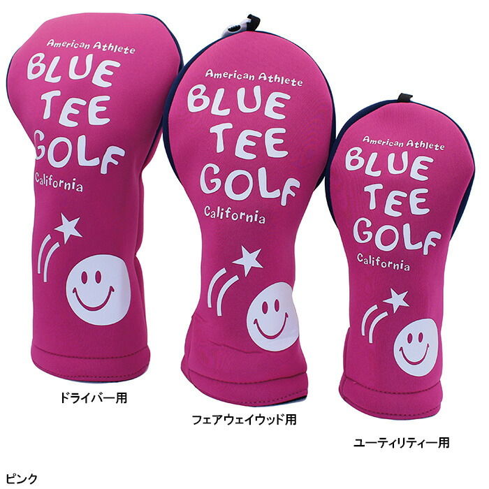coco 中古 ブルーティーゴルフ BLUE TEE GOLF ヘッドカバー ホワイト 3点セット サンタ ドライバー/フェアウェイ/パター 楽天市場】ブルーティーゴルフ ストレッチスマイルヘッドカバー