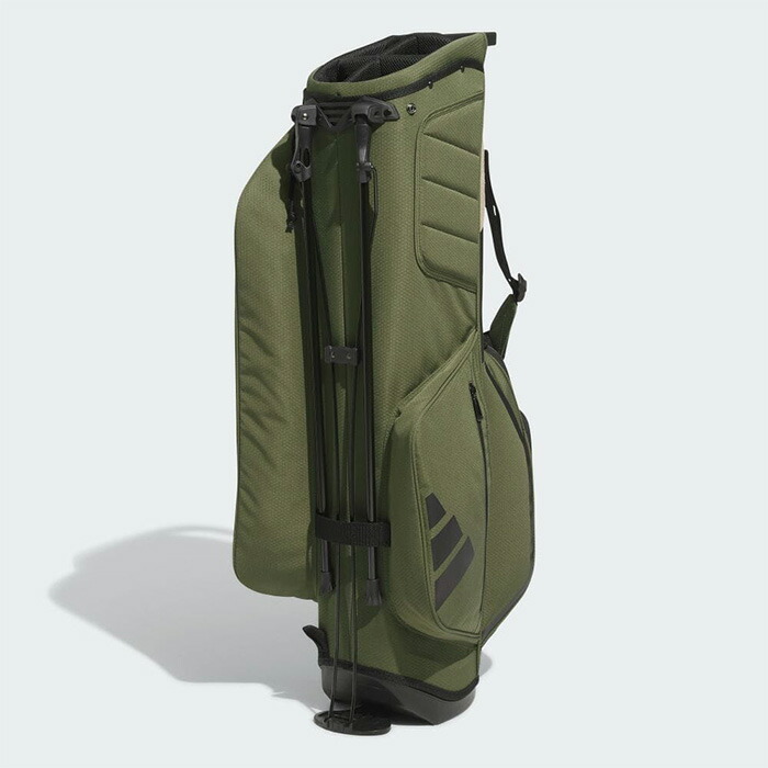 adidas アディダス スタンド式 キャディバッグ ゴルフバッグ 9型 adidas アディダス ゴルフ E0479 スリーストライプ キャディ