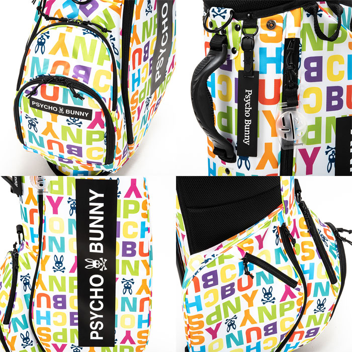 Psycho Bunny（サイコバニー） MULTIPLE LOGO 9.0型 キャディバッグ