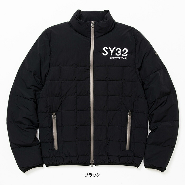 安い SY32 by ダウン スクエアキルト フルジップ 長袖 YEARS SWEET メンズウェア