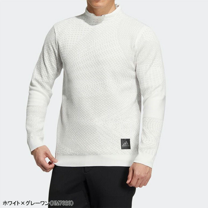 adidas adidas アディダス HM7625 ゴルフ PRIMEKNIT ジャガード モック 