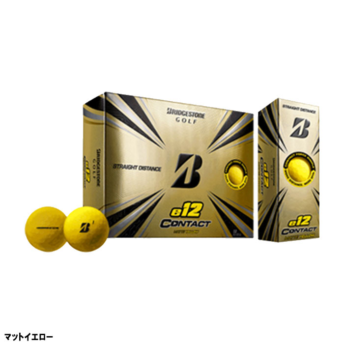 【US仕様】ブリヂストンゴルフ ゴルフボール e12 CONTACT 1ダース 2021年モデル