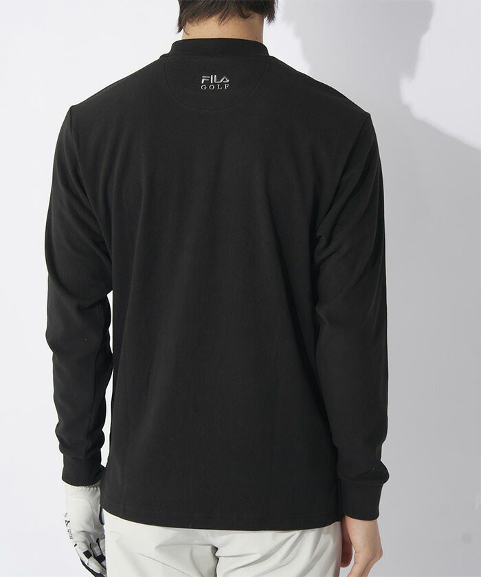FILA GOLF フィラ ゴルフ 長袖 モックネックシャツ 両面起毛
