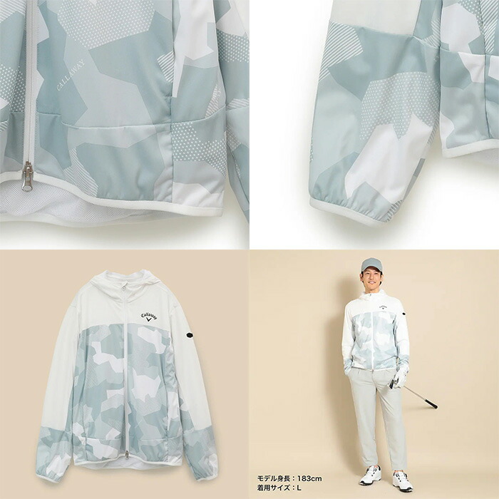 Callaway（キャロウェイ） 長袖 フルジップ ブルゾン カモフラ柄スター