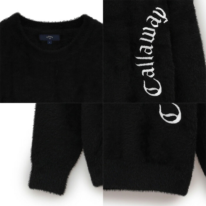 Callaway キャロウェイ 長袖 ロゴジャガード ヘアリーニット