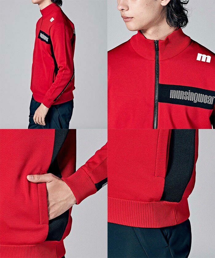 ENVOY マンシングウェア 長袖 フルジップ 前開きセーター ニット