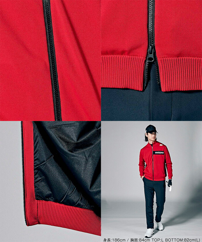 ENVOY マンシングウェア 長袖 フルジップ 前開きセーター ニット