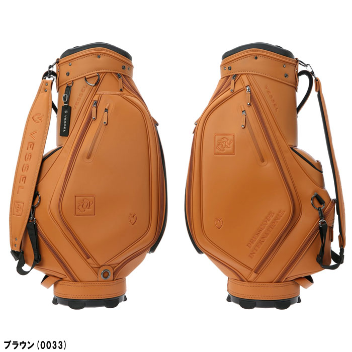 ZOY キャディバッグ ZOY ゾーイ VESSEL コラボ UNISEX 9.0型 キャディバッグ タン