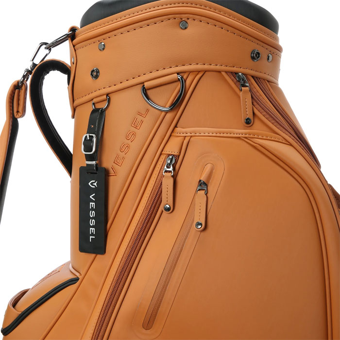 VESSELキャディバッグ 新品未使用 ZOY（ゾーイ） VESSEL コラボ UNISEX 9.0型 キャディバッグ タン 071