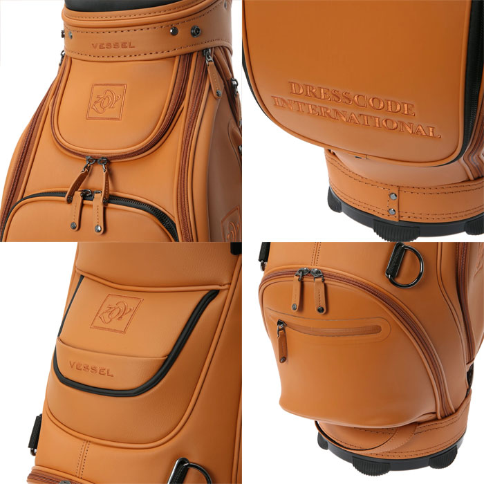 ZOY ゾーイ VESSEL コラボ UNISEX 9.0型 キャディバッグ タン