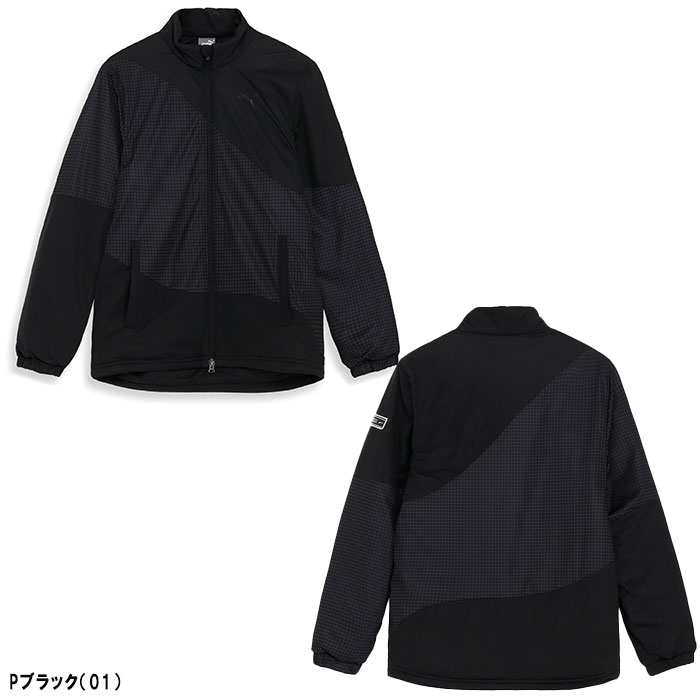 未使用2.6万 プーマ ゴルフ カラーブロック フルジップ 中綿ジャケット XL PUMA（プーマ） ゴルフ ハイパー ストレッチ カラーブロック