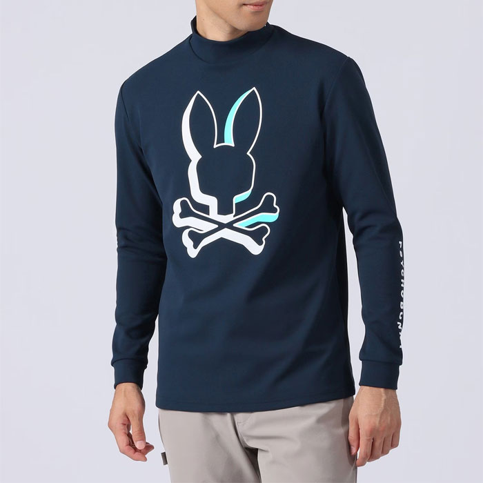 サイコバニー ゴルフ モックネック ハイネック ハーフジップ ストレッチ GOLF][WOMEN]ハーフジップ 長袖モックネック｜Psycho Bunny