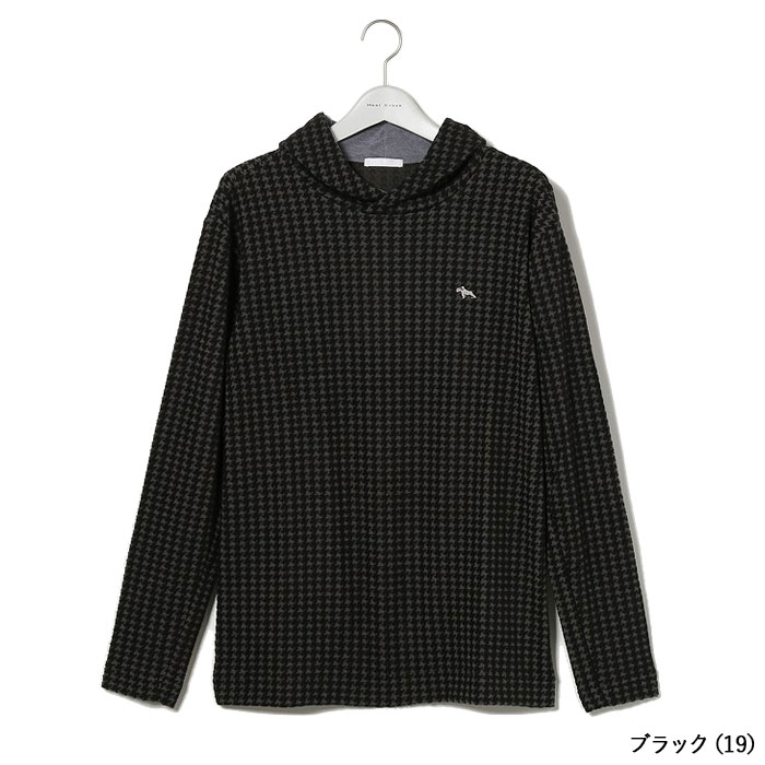 Heal Creek（ヒールクリーク） ウォーム JQ 千鳥柄 長袖 フードシャツ