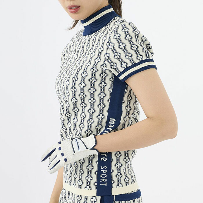 新品■22,880円【マリクレール 】レディース　半袖セーター 、スカート LL Marie Claire（マリ クレール） レディース 半袖 ニット セーター 733