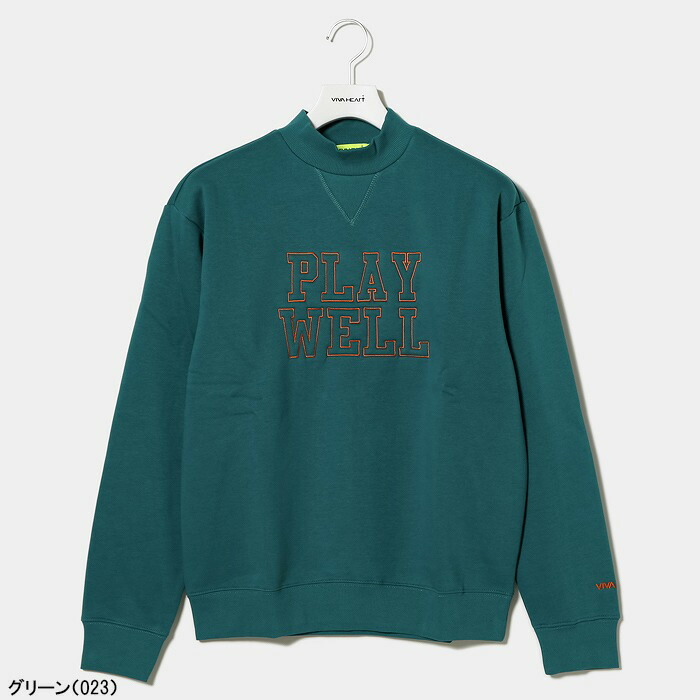 VIVA HEART（ビバハート） 長袖 裏起毛3Dロゴ トレーナー メンズ 011
