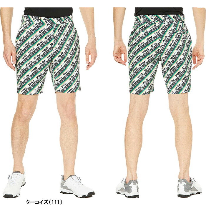 【新品】 PING ピン ハーフ パンツ ゴルフウェア メンズ タグ付き 総柄 PING ピン アパレル ゴルフウェア ショートパンツ メンズ 621