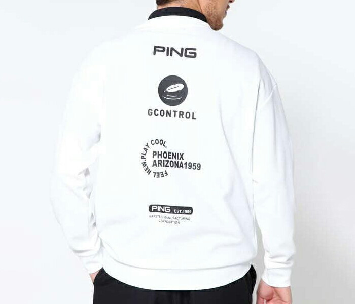 PING ピン アパレル ゴルフウェア 長袖 クルーネック プル