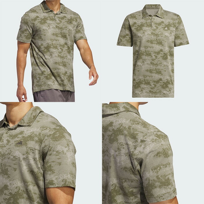 ATHERA Camouflage メッシュポロシャツ アディダス ゴルフ 半袖 ポロシャツ GO-TO トーナルカモ