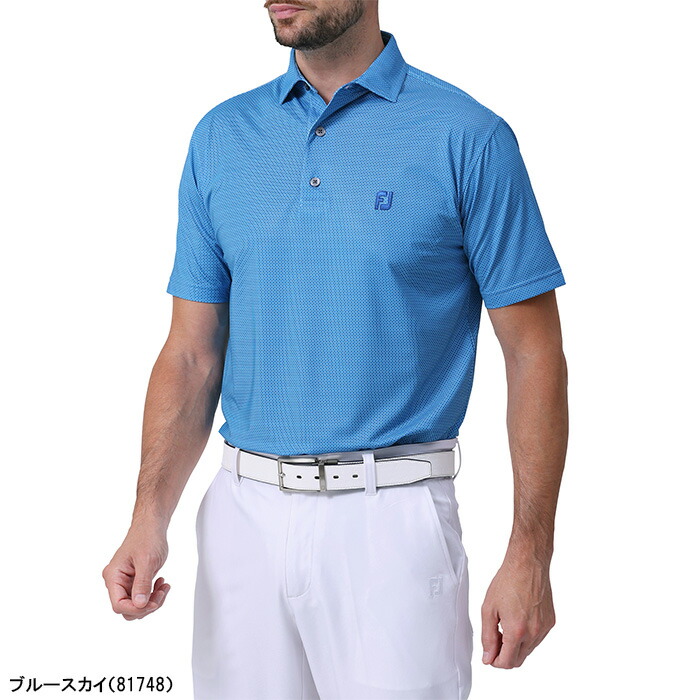 FootJoy フットジョイ 半袖 ポロシャツ オクタゴンプリント