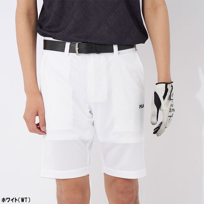 FILA GOLF フィラ ゴルフ ストレッチ メッシュ ショートパンツ メンズ
