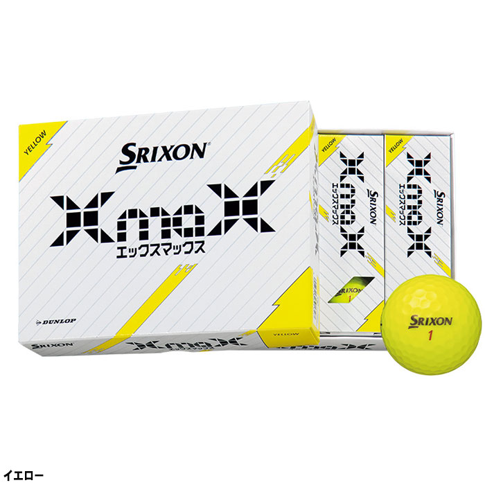 オウンネーム ダンロップ スリクソン XmaX ゴルフボール 1ダース 2024年モデル DUNLO...