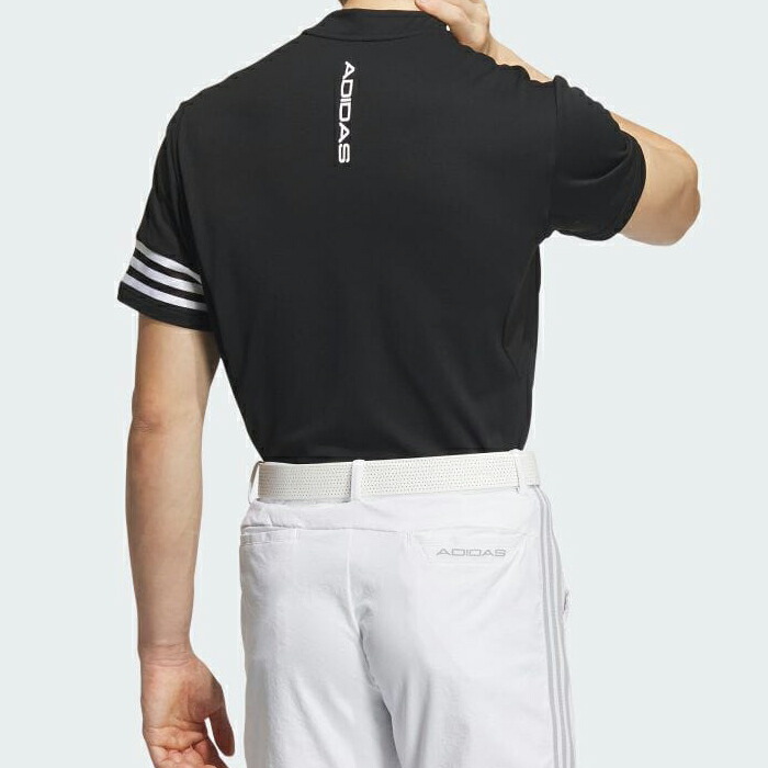 アディダスゴルフ　モックネックシャツ　黒　スカート セットアップ　XL 新品 ADIDAS GOLF アディダスゴルフ 2023年モデル モックネック半袖T