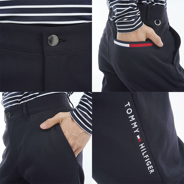 [トミー ヒルフィガー ] ゴルフパンツ ベーシック テーパードパンツ ネイビー トミー ヒルフィガー ] ゴルフパンツ ベーシック テーパードパンツ