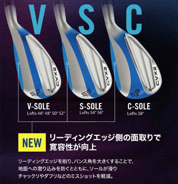 Cleveland Golf クリーブランド CVX2 ZIPCORE ウェッジ N.S.PRO