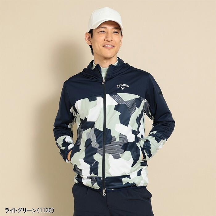 Callaway（キャロウェイ） 長袖 フルジップ ブルゾン カモフラ柄スター