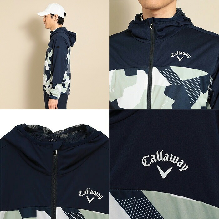 Callaway（キャロウェイ） 長袖 フルジップ ブルゾン カモフラ柄スター