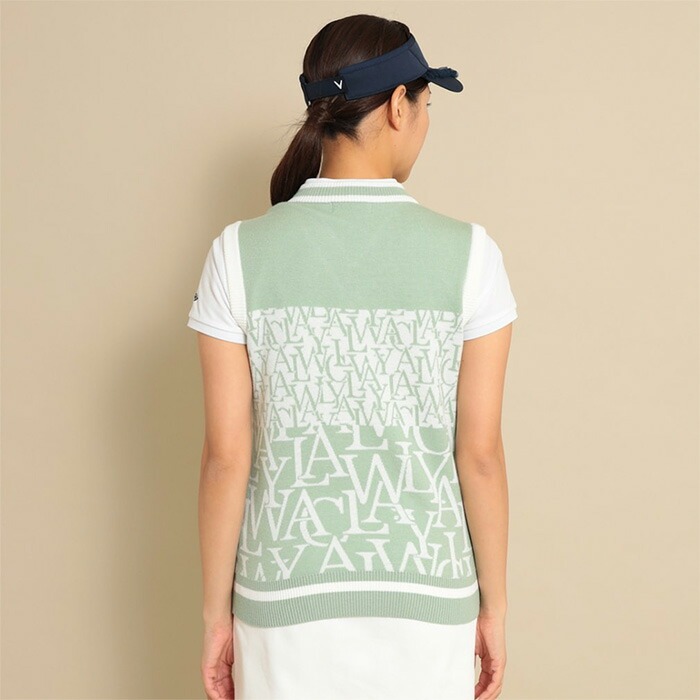 Callaway（キャロウェイ） レディース ニットベスト C23219200 ロゴ