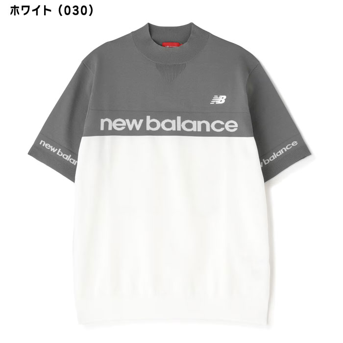 new balance golf - 美品 ニューバランス ゴルフハイドアウトタイポグラフィ クルーネック ニット 4 ホワイト new balance golf 012-1270002 New Balance Golf ニューバランス ゴルフ メンズ 長袖 モック