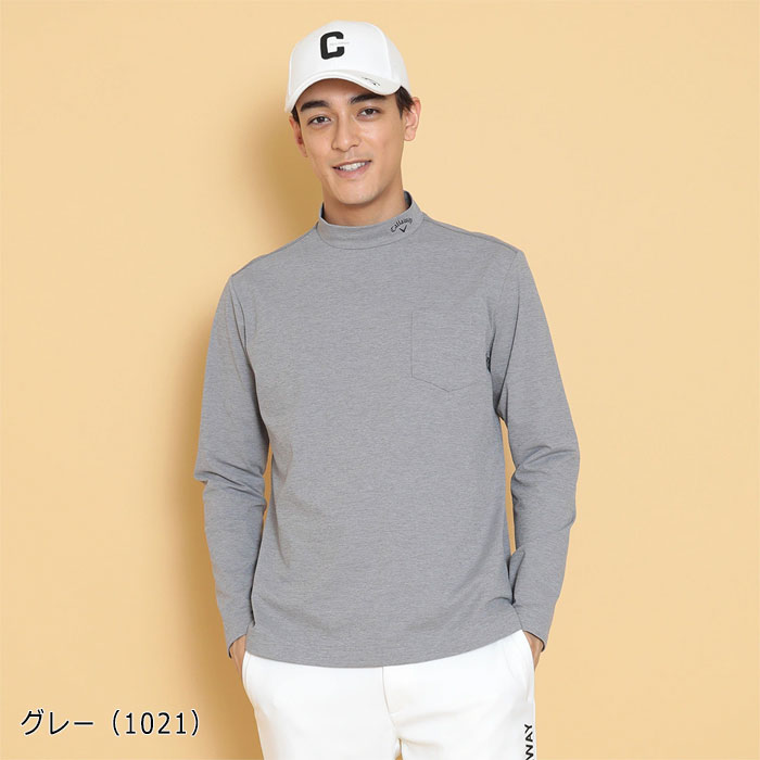 Callaway（キャロウェイ） ゴルフ ピンタックロゴ ポリエステル ニット