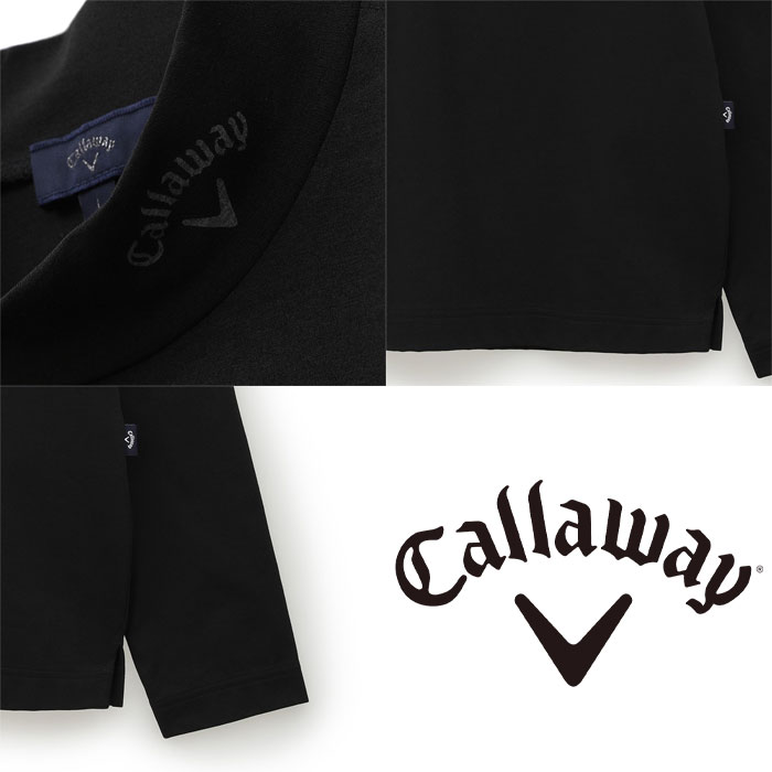 Callaway（キャロウェイ） ゴルフ ピンタックロゴ ポリエステル ニット