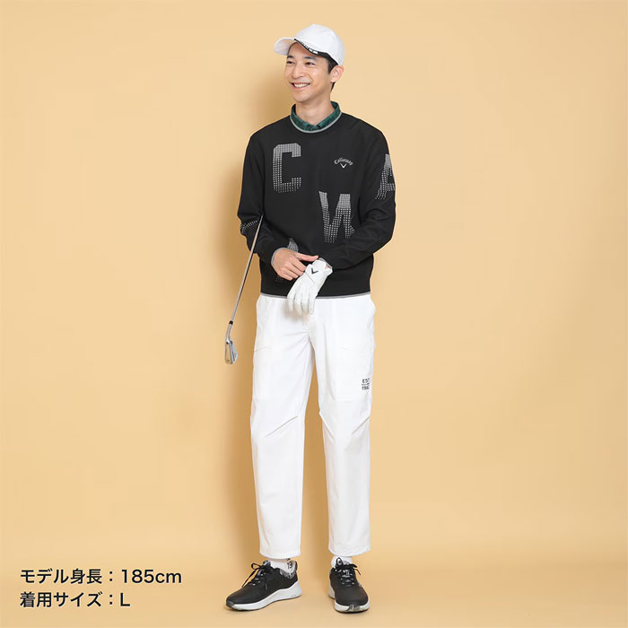 Callaway（キャロウェイ） ゴルフ ロゴジャカード ポリエステル ニット