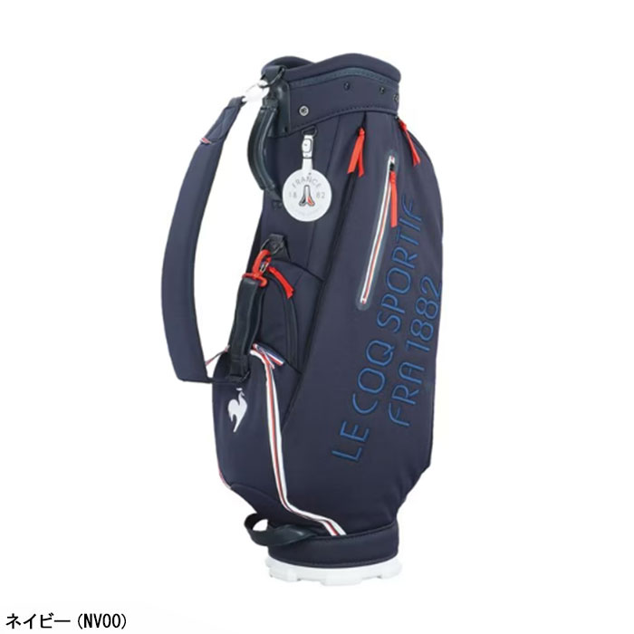 状態良好 lecoq sportif ルコック キャディバッグ 黒 小型 軽量 キャディバッグ ルコックゴルフ レディース 8.5型 QQCWJJ03