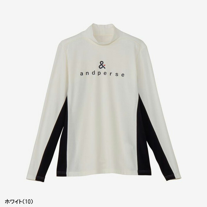 and per se（アンパスィ） レディース 長袖 モックネックシャツ セル