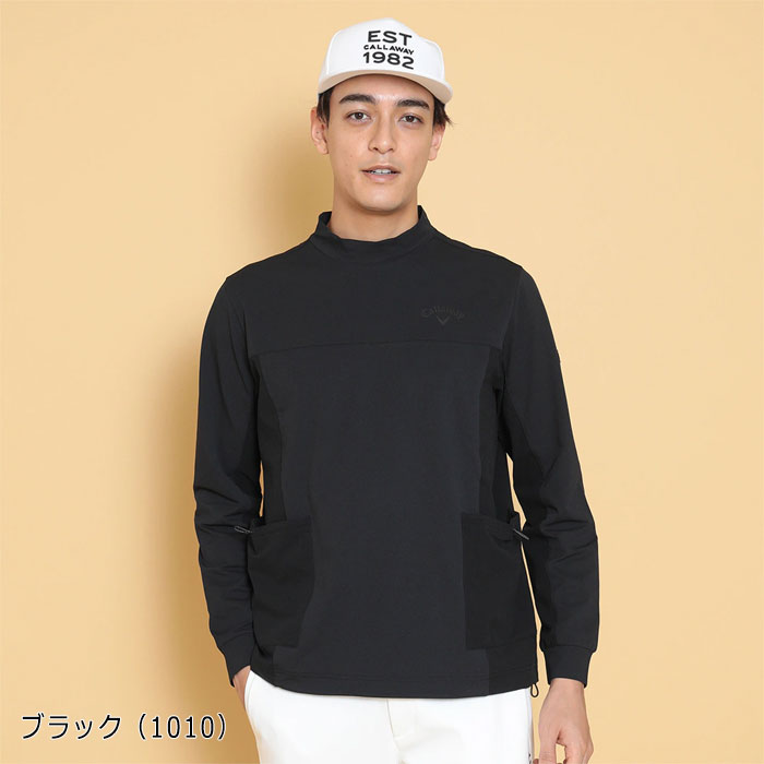 Callaway - coco 未使用品 キャロウェイ Callaway メンズ 長袖Ｔシャツ LL 紺 【2024年秋冬モデル】モックネック Callaway - coco 未使用品 キャロウェイ Callaway メンズ 長袖T