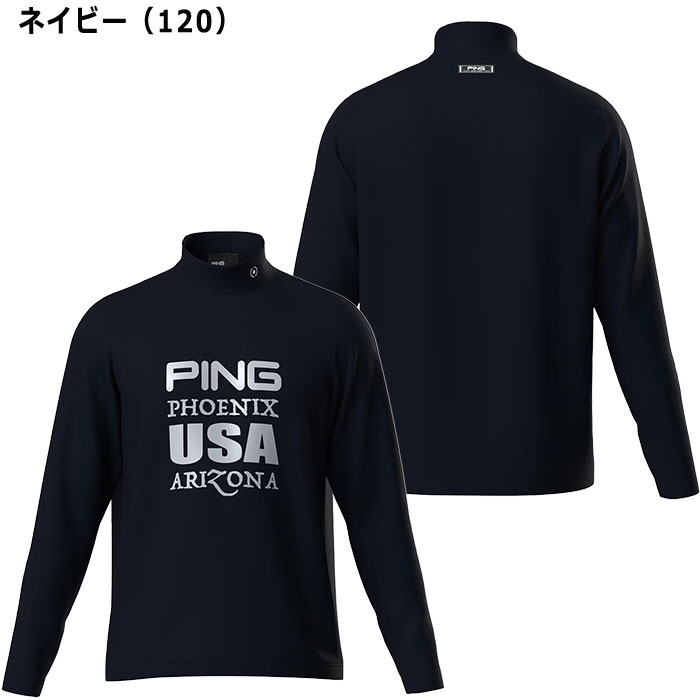 新品 ping ピン ブルゾン ジップ イエロー ハイネック ゴルフウェア PING ピン ゴルフ ニットライク ジャージ 長袖 ハイネック
